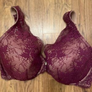 💜 ThirdLove Burgundy Lace Underwire Bra – 38F